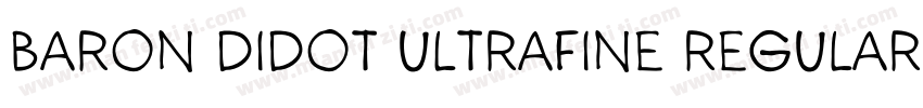 Baron Didot UltraFine Regular字体转换